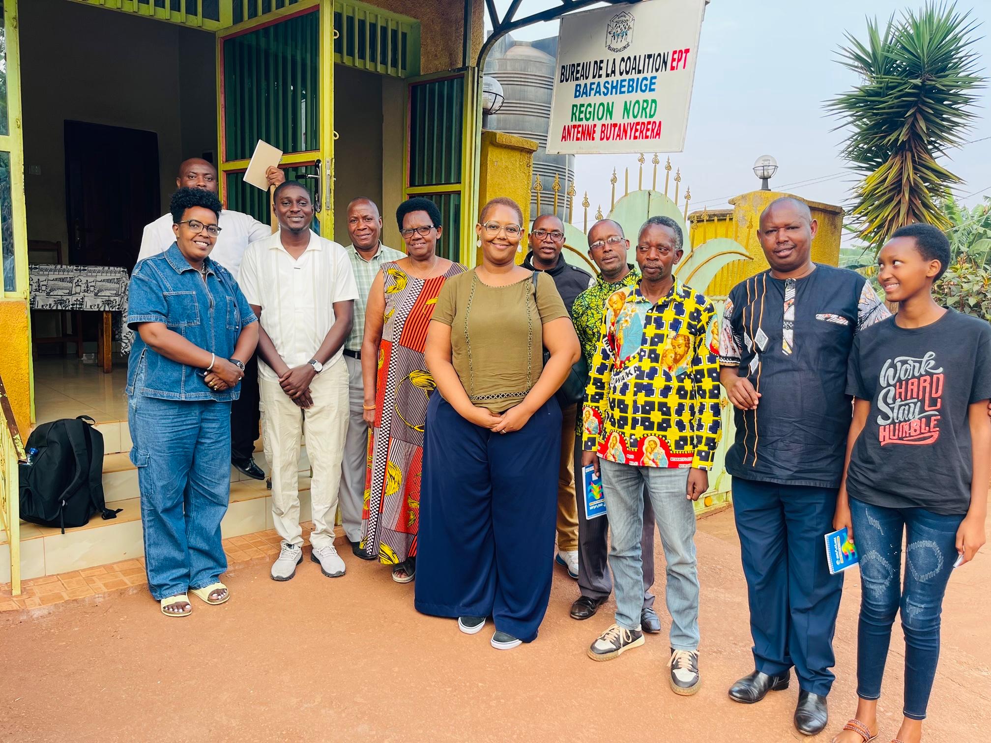 Rencontre importante entre les membres de l’antenne Ngozi, cadres de concertations et les visiteurs d’Oxfam Danemark