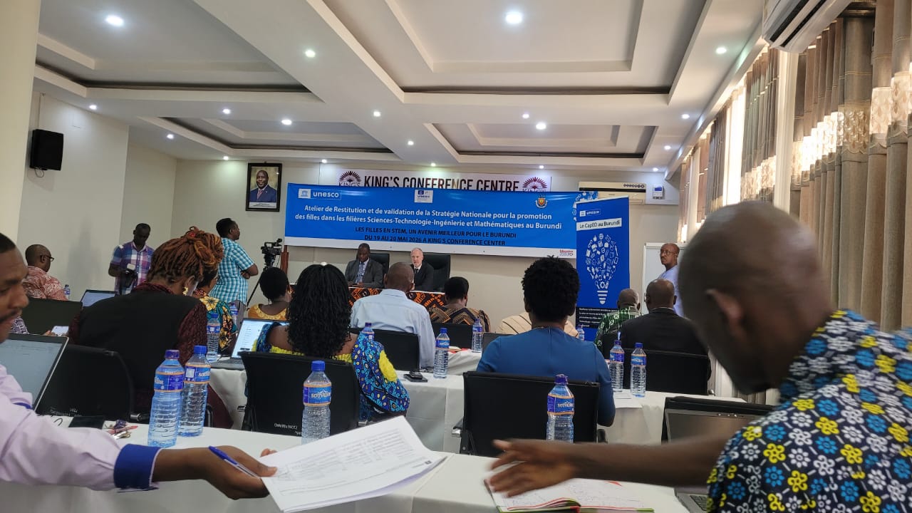 Atelier de validation de la Stratégie nationale de promotion des filles dans les filières STIM au Burundi