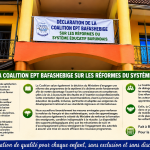 DÉCLARATION DE LA COALITION EPT BAFASHEBIGE SUR LES RÉFORMES DU SYSTÈME ÉDUCATIF BURUNDAIS